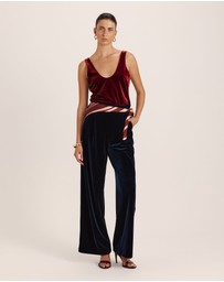 SABA - Lea Velvet Pleat Front Pant