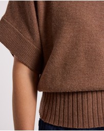 David Lawrence - Roll Neck Gilet Top