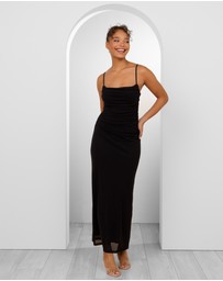 Pilgrim - Orlando Cowl Neck Mesh Gown