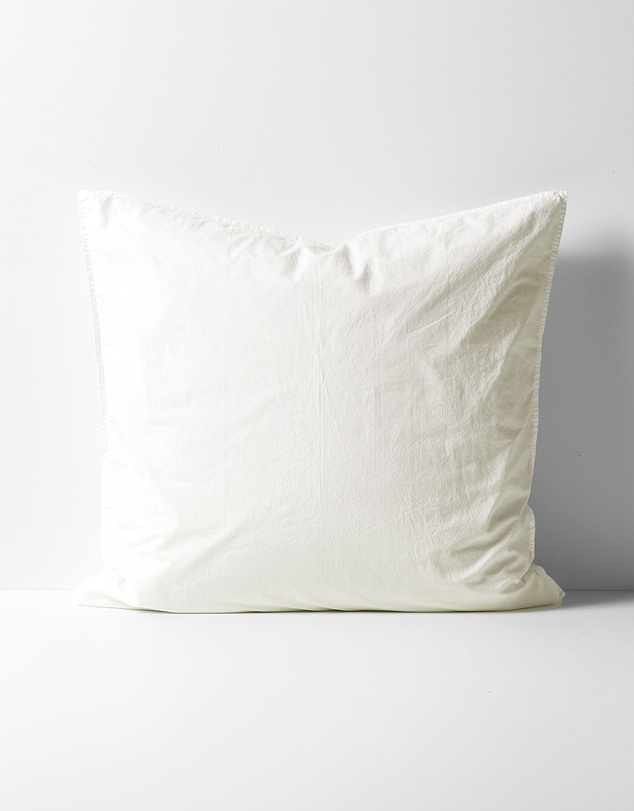 Aura Home - Evie Stonewash Organic Cotton European Pillowcase
