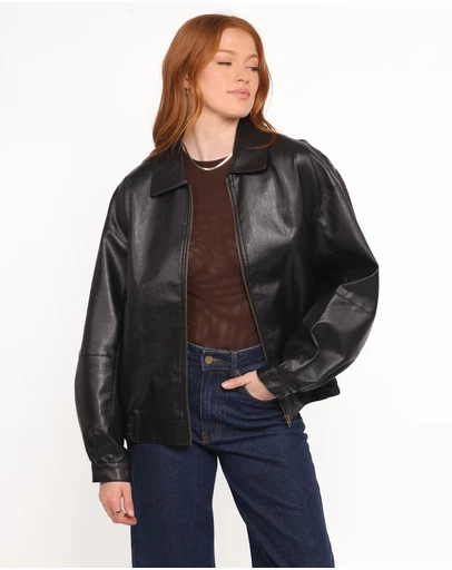 Petal & Pup - Zoe Bomber Jacket - Black