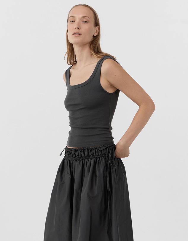 St. Agni - Organic Cotton Scooped Ballerina Top