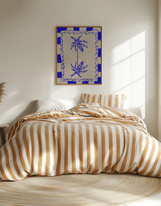 Olive et Oriel - Coastal Charm by Shatha Al Dafai Art Print