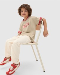 Seed Heritage - Sports Stripe Logo Tee