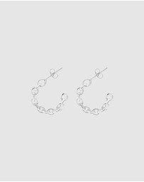 Ichu - Silver Chain Hoops