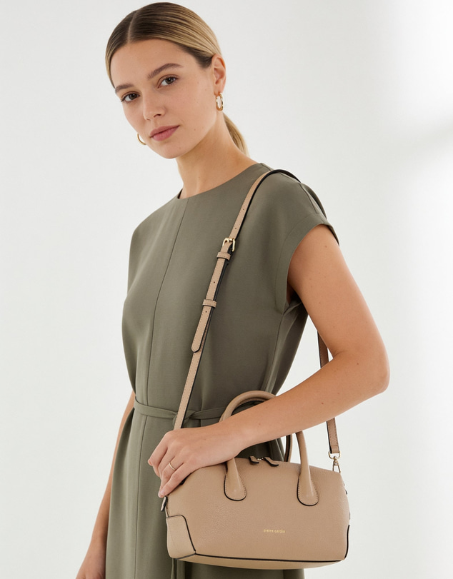 Pierre Cardin - Pierre Cardin Italian Leather Tote Crossbody Bag