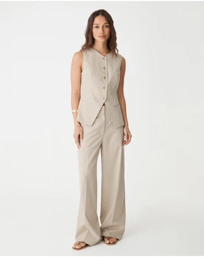 Forcast - Zoe Pinstripe Vest