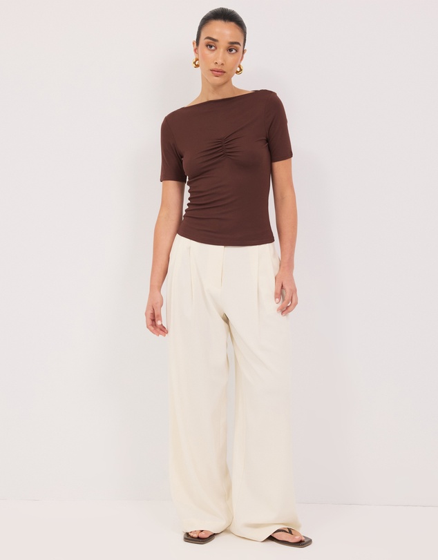 Calli - Astor Gathered SS Top
