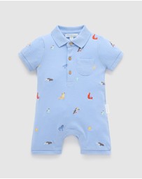Purebaby - Polo Growsuit -Kids-Babies