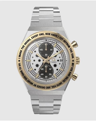 TIMEX - Harry Potter x Q Timex Time Turner Chronograph 40mm Stainless Steel Bracelet Watch