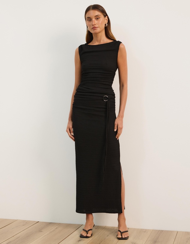 Atmos&Here - Alba Textured Belted Skirt