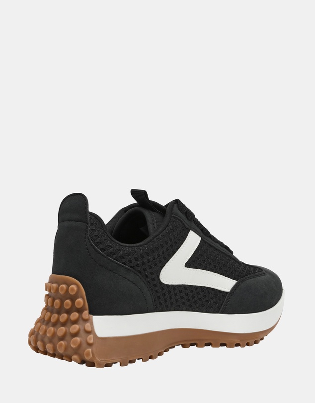 Steve Madden - Dasherr Black Mesh Sneakers
