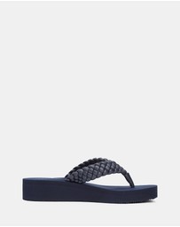 Tommy Hilfiger - Riri TH Wedge Cornrow Beach Sandals - Women's
