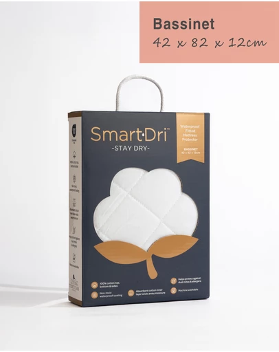 Living Textiles - Smart-Dri Waterproof Mattress Protector - Bassinet
