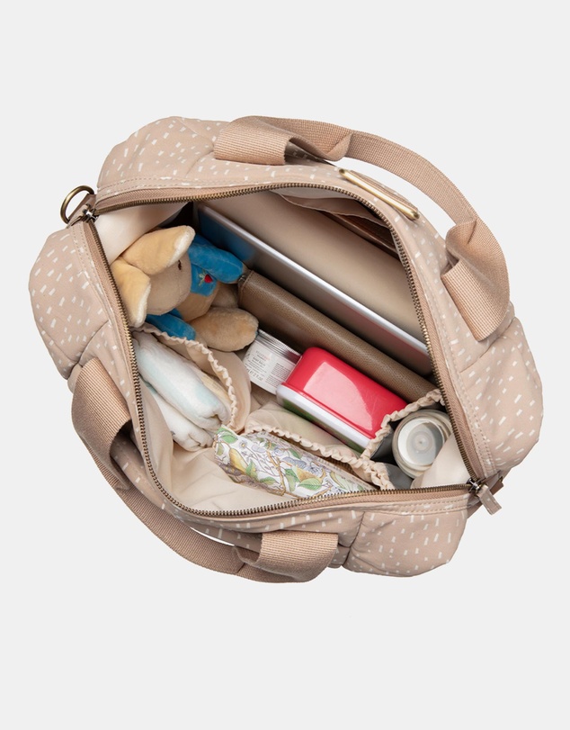Storksak - Organic Tote Rain Drop Nappy Bag