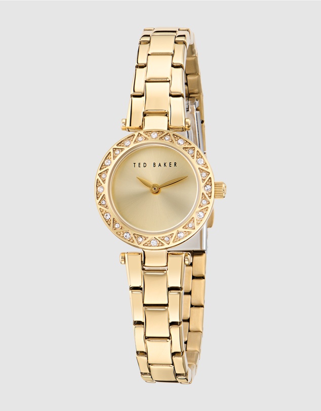 Ted Baker - Jolyye Crystal 24mm Gold-Tone Bracelet Watch