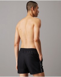 Calvin Klein - Logo Tape Medium Drawstring Swim Shorts