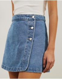 Atmos&Here - Petra Denim Wrap Mini Skirt