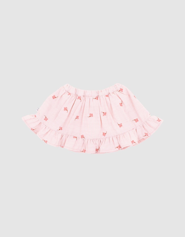 Fox & Finch - Songbird Embroidered Skirt With Inbuilt Shorts - Babies