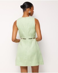 AERE - Noa Linen Mini Dress