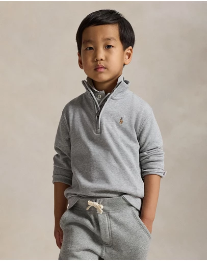 Polo Ralph Lauren - Cotton Interlock Quarter-Zip Pullover - ICONIC EXCLUSIVE - Babies-Kids