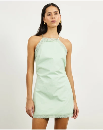 Lover - Lucy Lace Trim Mini Dress