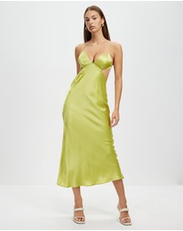 Third Form - Crush Bias Tri Midi Dress