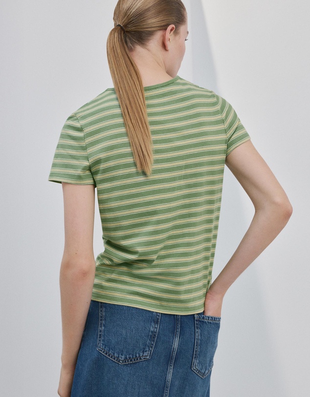 M.N.G - Striped Cotton T-Shirt