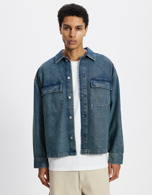 Jack & Jones - Meadows Denim Long Sleeve Overshirt