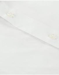 Henry Bucks - HENRY SARTORIAL Contemporary Fit Plain Twill Single Cuff Shirt WHITE