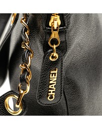 Pre-Loved by Azura Reborn - Pre-Loved Caviar Logo Shoulder Bag