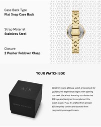 Armani Exchange - Gold Tone Analogue Watch