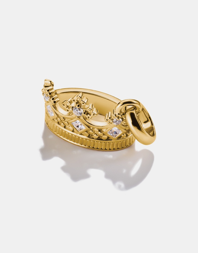 THOMAS SABO - THOMAS SABO Connect Charm crown Gold
