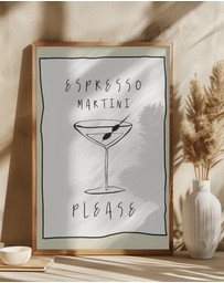 Olive et Oriel - Espresso Martini by Treechild Art Print