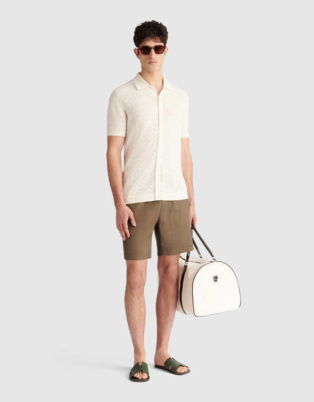 Peckham Rye  - Peckham Rye Open Stitch Knitted SS Shirt