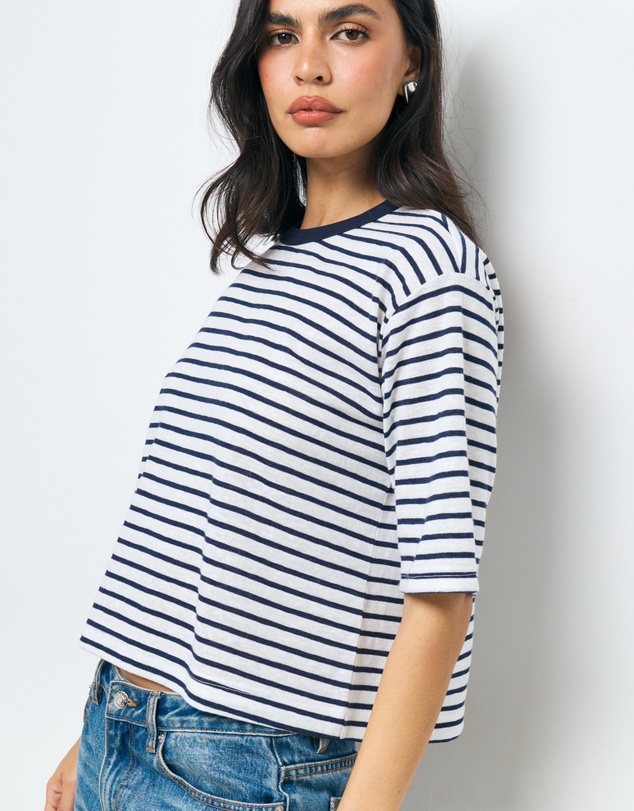 AERE - Stripe Relaxed T-Shirt