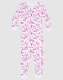 Sant And Abel - Kids Skydog Pink Toile Long PJ Set