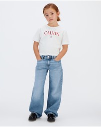 Calvin Klein Jeans - Girls High Rise Wide Leg Jeans