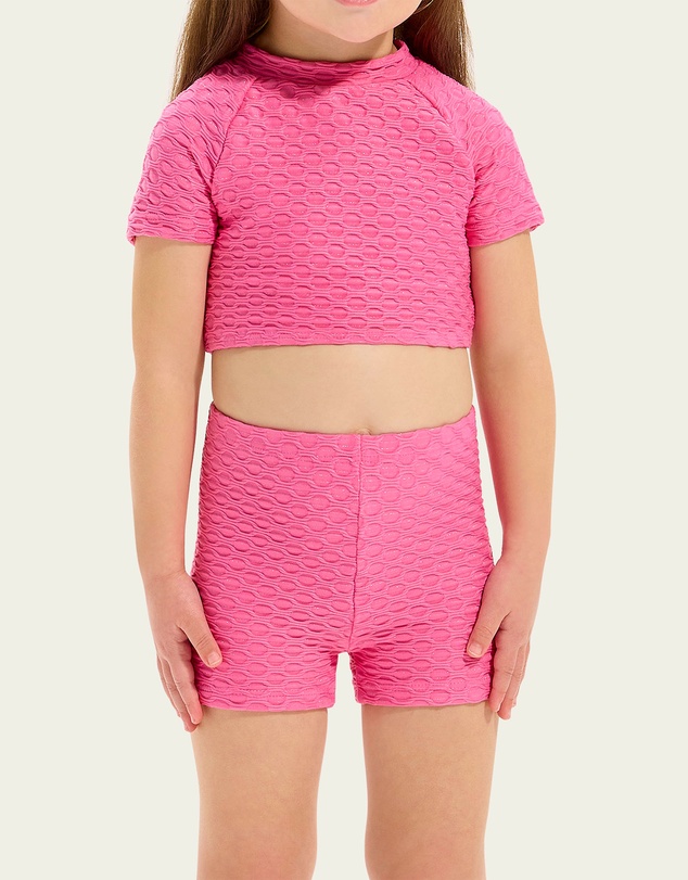 Seafolly - Mesh Rashie Boy Leg Set - Kids