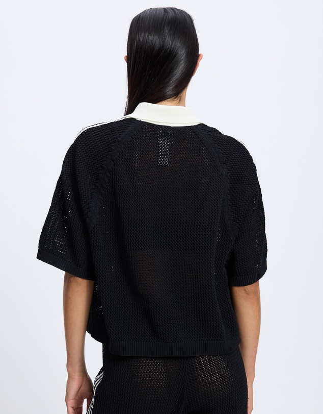 adidas Originals - Knitted Crochet Polo
