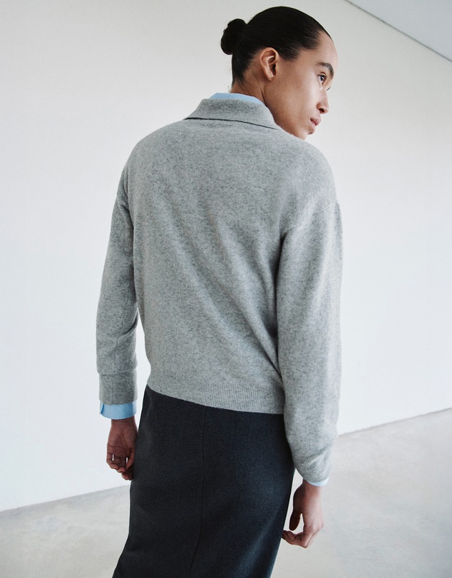 M.N.G - Long-Sleeved Polo-Neck Sweater