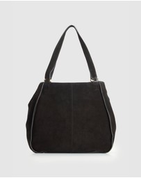 Evity - Iris Suede Leather Tote Bag