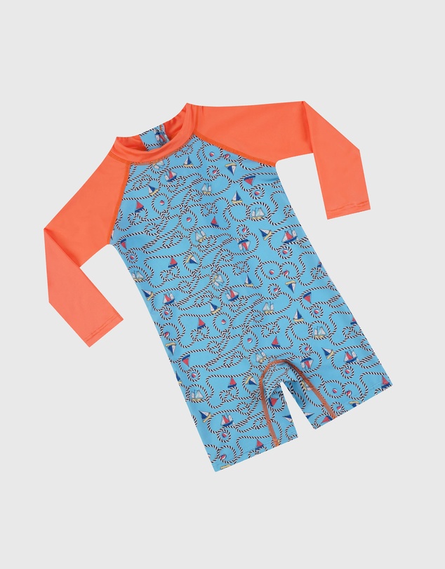 Aqua Blu Kids - Bowline Long Sleeve Sunsuit - Babies