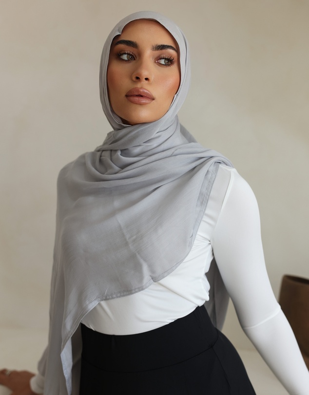Mod Squad - Double Stitch Hijab- Smoke