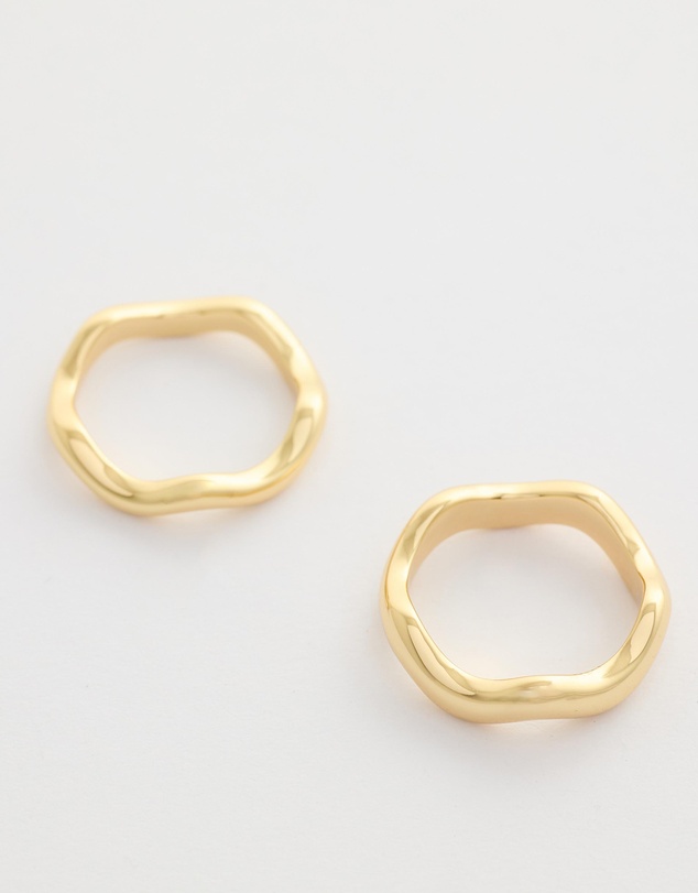& Other Stories - 2-Pack Wavy Ring Set