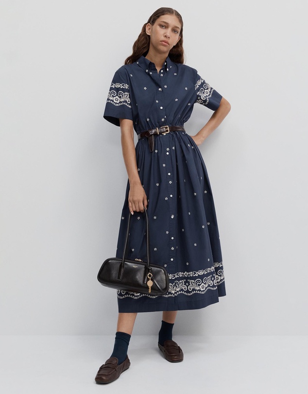 Oroton - Floral Bandana Shirt Dress