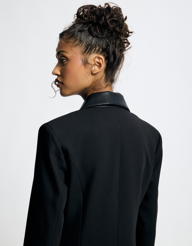 Lover - Salom Contrast Collar Suiting Coat