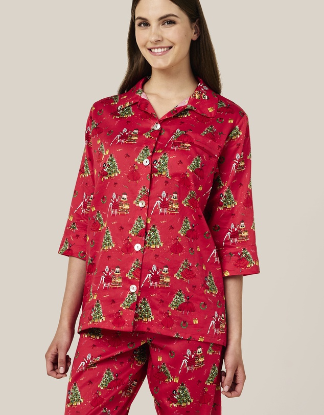 Papinelle - Christmas Surprise Crop PJ Set