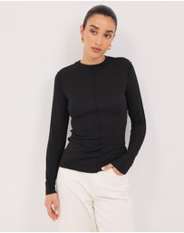Calli - Astor Babylocked Long Sleeve Top