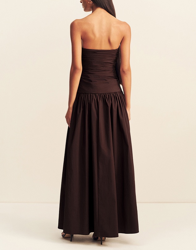 Shona Joy - Campbell Pleated Drop Waist Maxi Dress